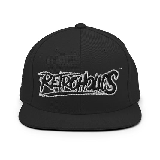 RETROHOLICS SNAP BACK. BLACK/WHITE