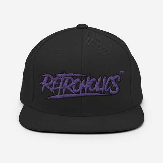 RETROHOLICS SNAP BACK.BLACK/PURPLE