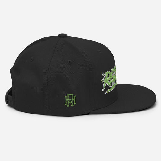 RETROHOLICS SNAP BACK.BLACK/NEON GREEN